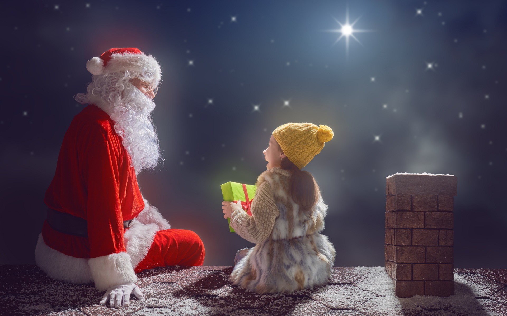 santa wallpaper,weihnachtsmann,weihnachten,heiligabend,himmel,erfundener charakter