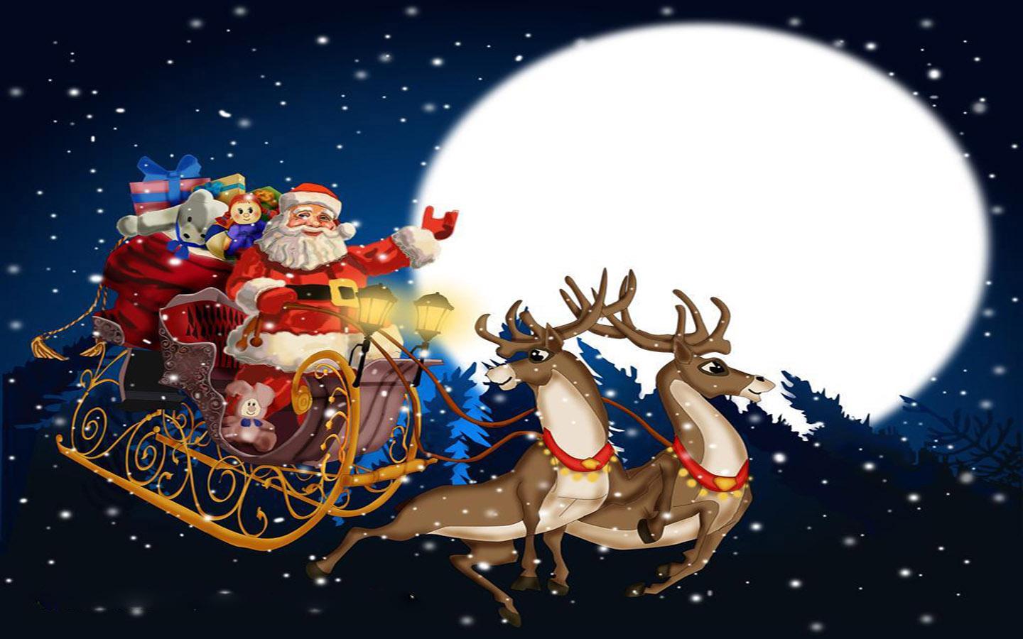 santa wallpaper,reindeer,santa claus,deer,christmas eve,christmas