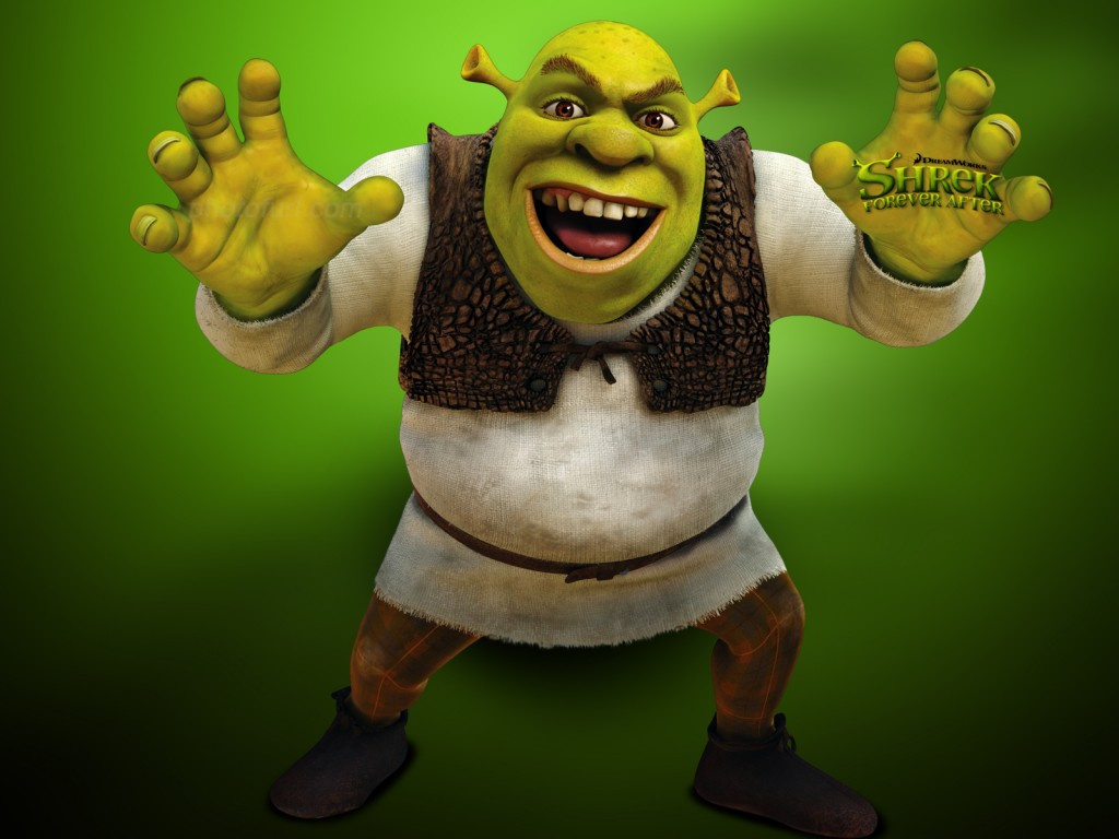 carta da parati shrek,cartone animato,cartone animato,animazione,action figure,illustrazione