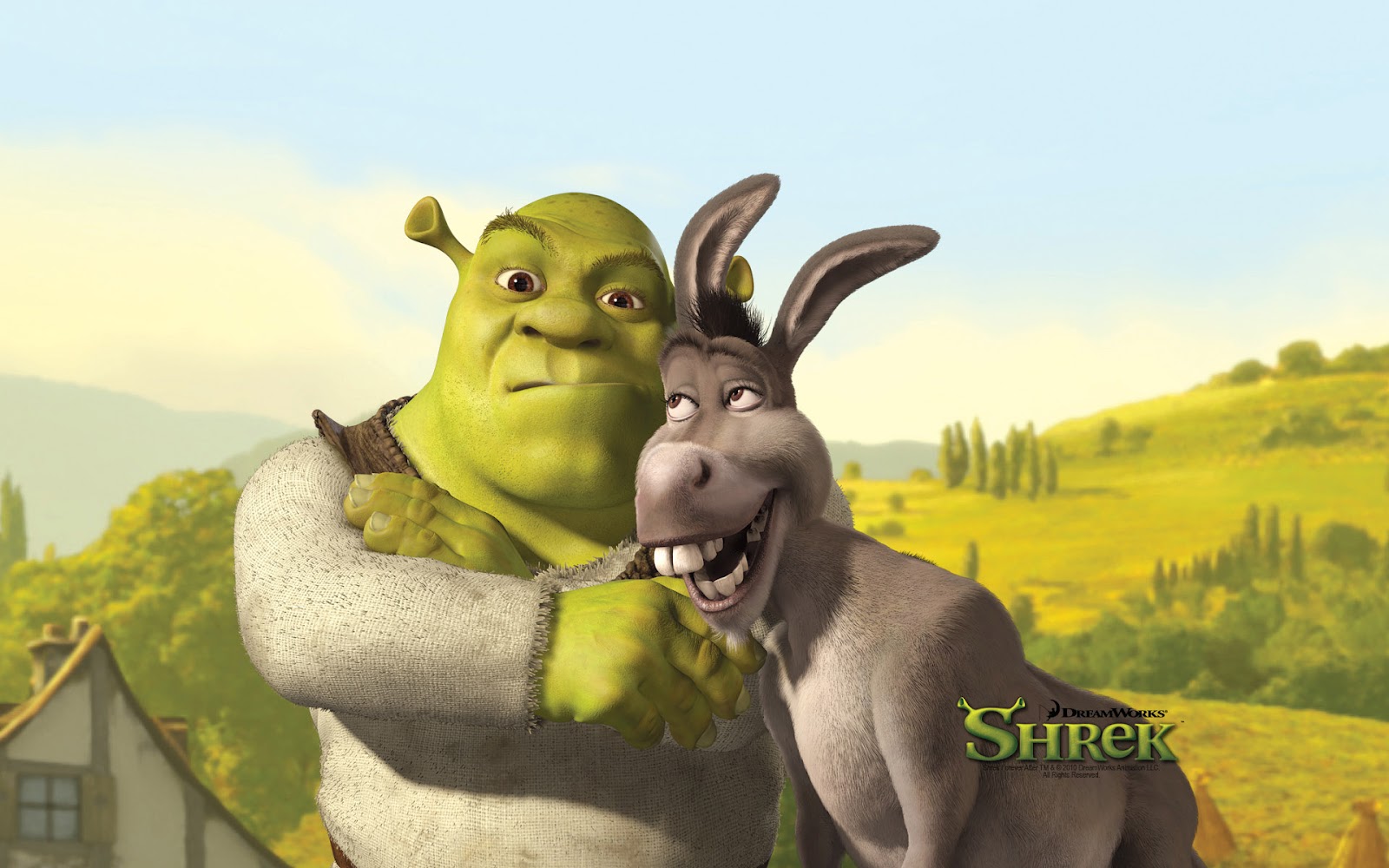 fondo de pantalla de shrek,dibujos animados,animación,dibujos animados,burro,hocico