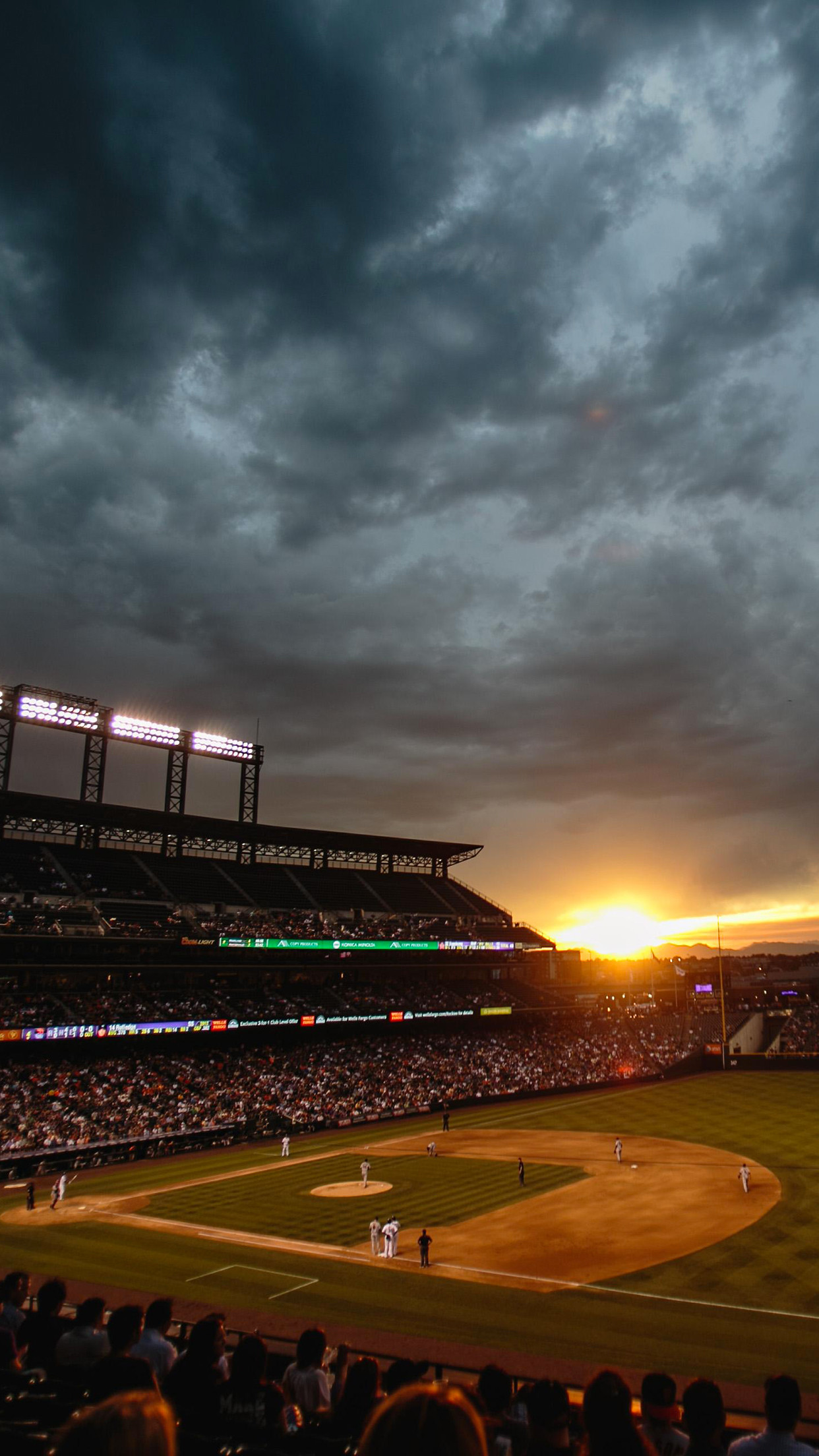 carta da parati mlb,stadio,natura,atmosfera,cielo,nube