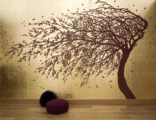 papier peint d'art mural,mur,arbre,feuille,photographie de nature morte,plante