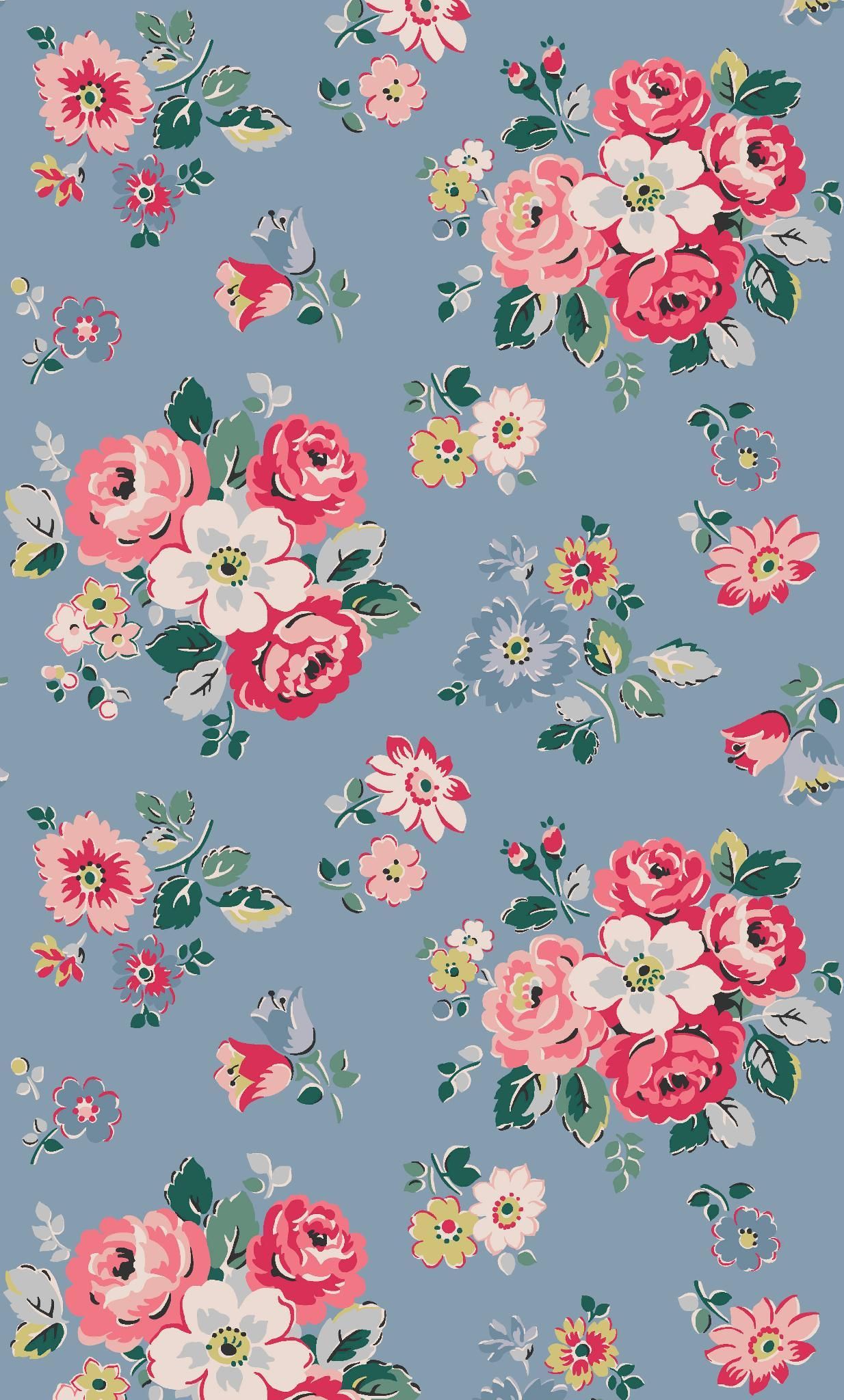 Lockscreen Vintage Flower Background WallpaperUse