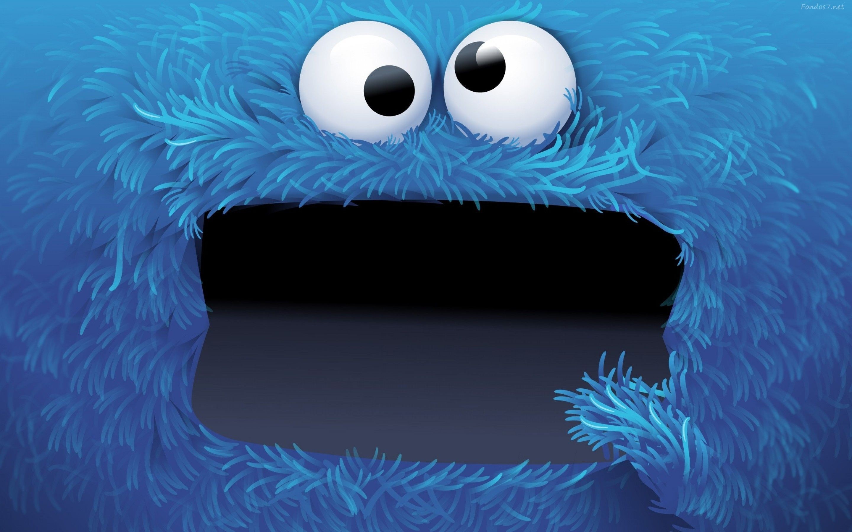 fond d'écran cookie monster,bleu,aqua,bleu électrique,sourire,animation