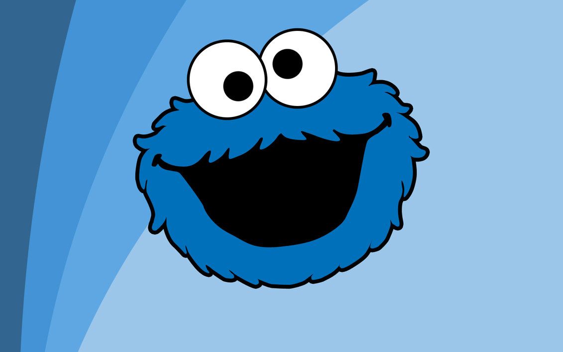 cookie monster wallpaper,blue,facial expression,cartoon,head,smile