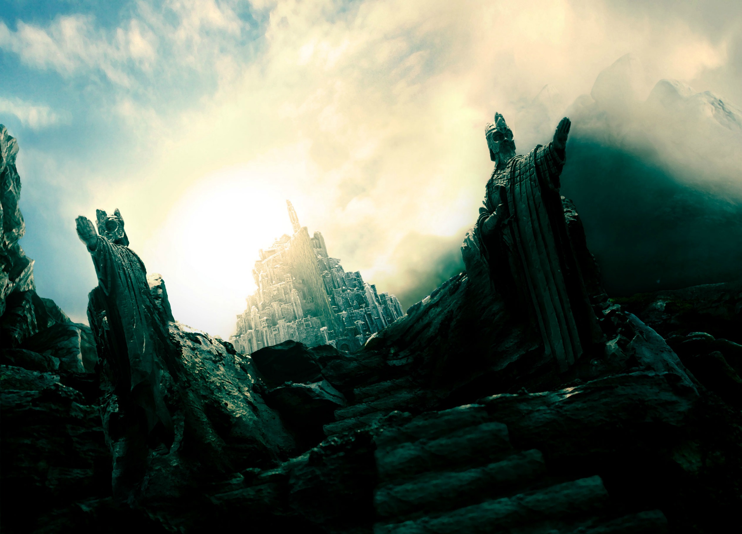 lord of the rings wallpaper hd,nature,sky,natural landscape,cg artwork,screenshot