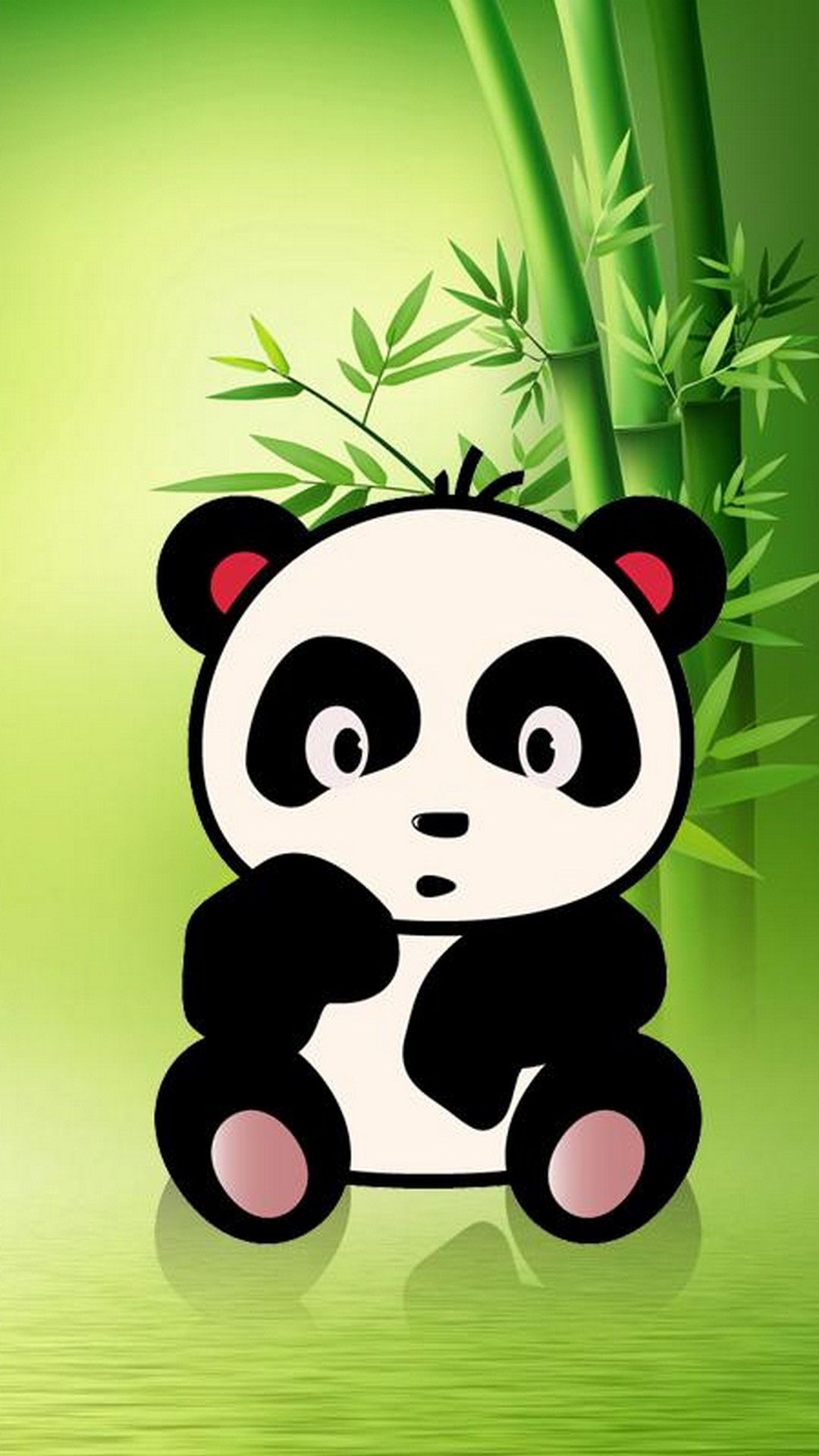 panda wallpaper iphone,bär,karikatur,panda,animierter cartoon,animation