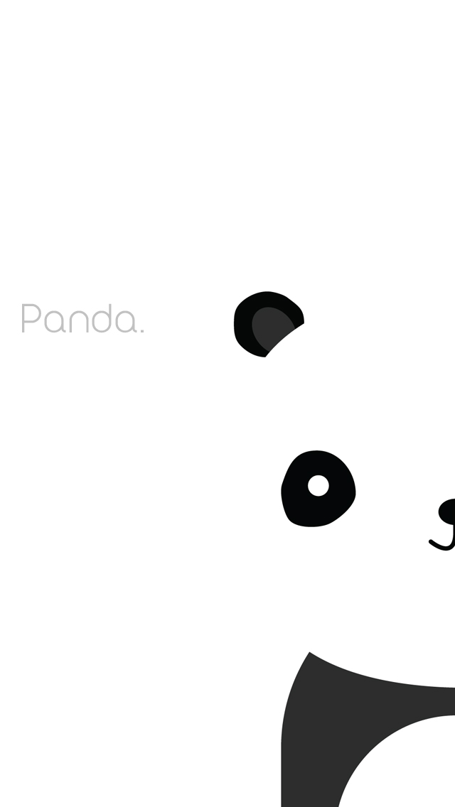fond d'écran panda iphone,dessin animé,noir et blanc,museau,clipart,police de caractère