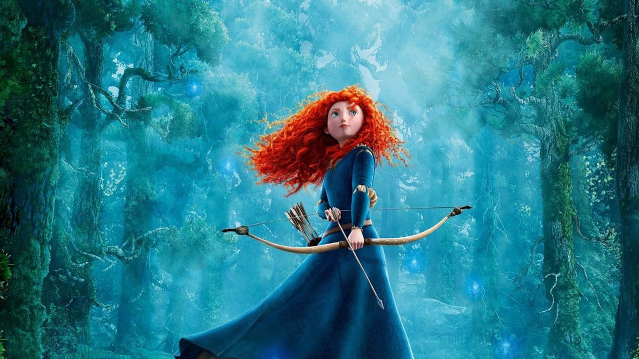 brave wallpaper,blue,cg artwork,illustration,red hair,fictional character