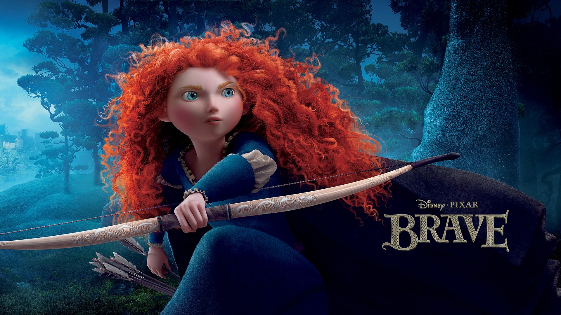 brave wallpaper,cg artwork,fictional character,doll,red hair,animation