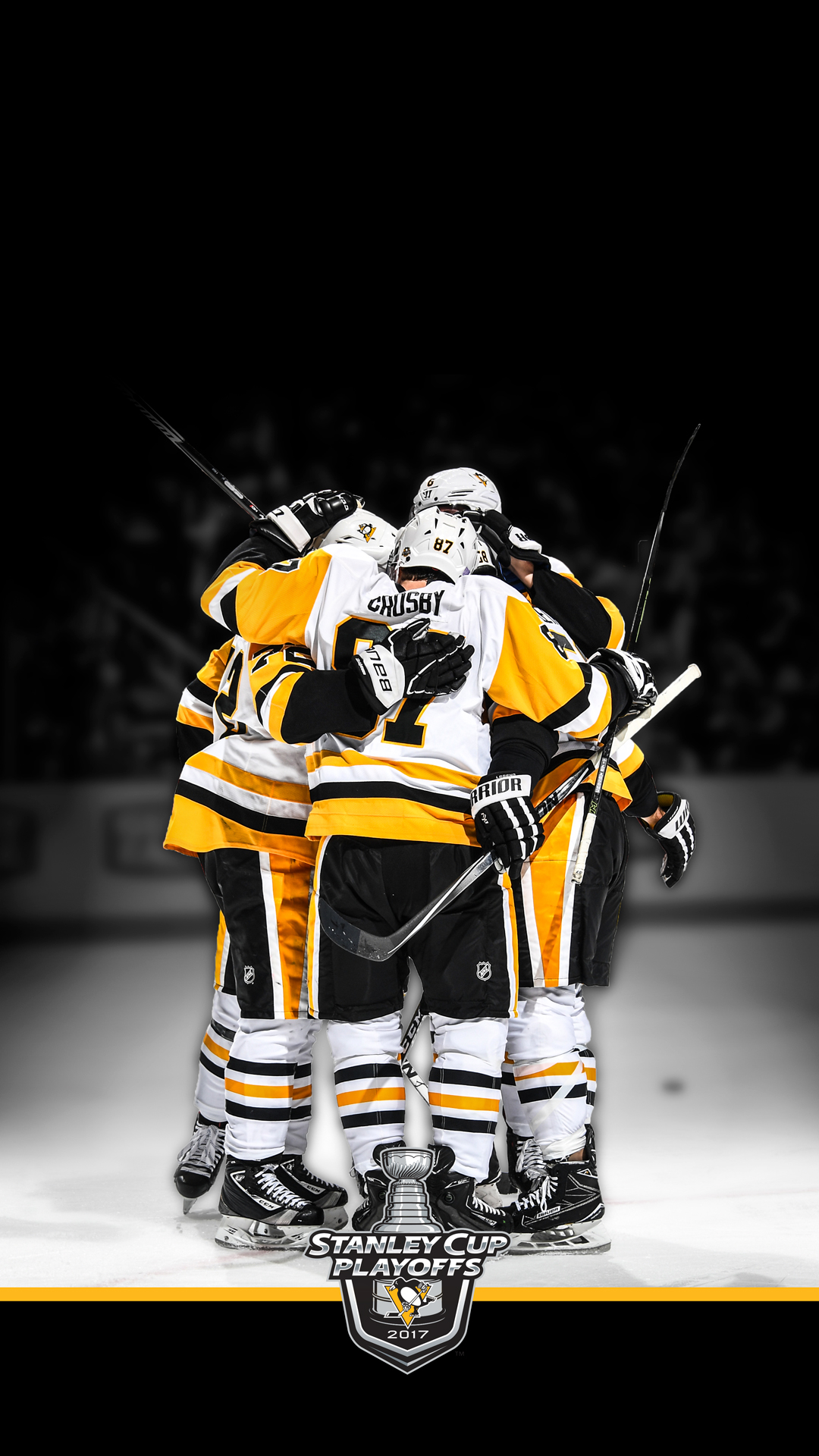 fondo de pantalla de pingüinos de pittsburgh,hockey sobre hielo de la universidad,hockey sobre hielo,amarillo,engranaje de los deportes,equipo de hockey sobre hielo