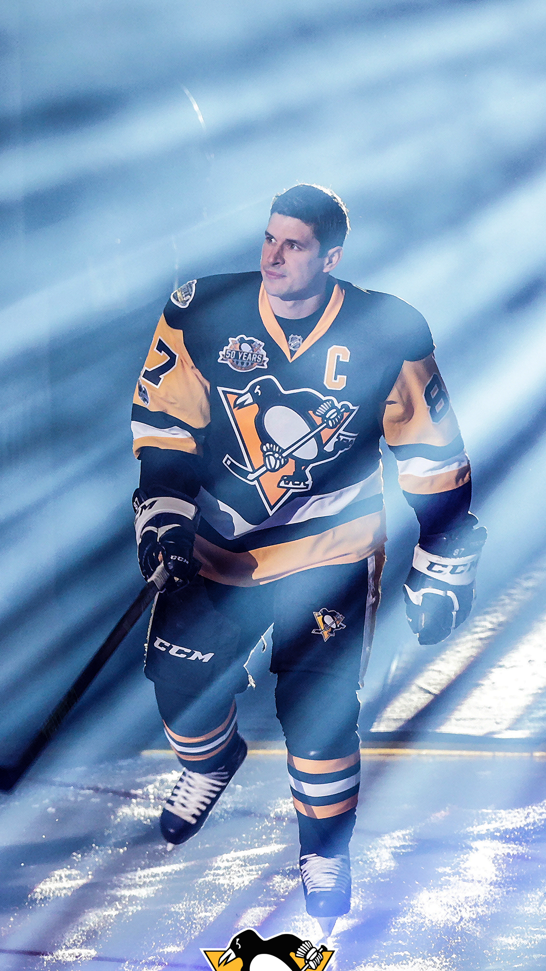 pittsburgh penguins wallpaper,eishockeyausrüstung,jersey,sportbekleidung,spieler,stock  und ballspiele