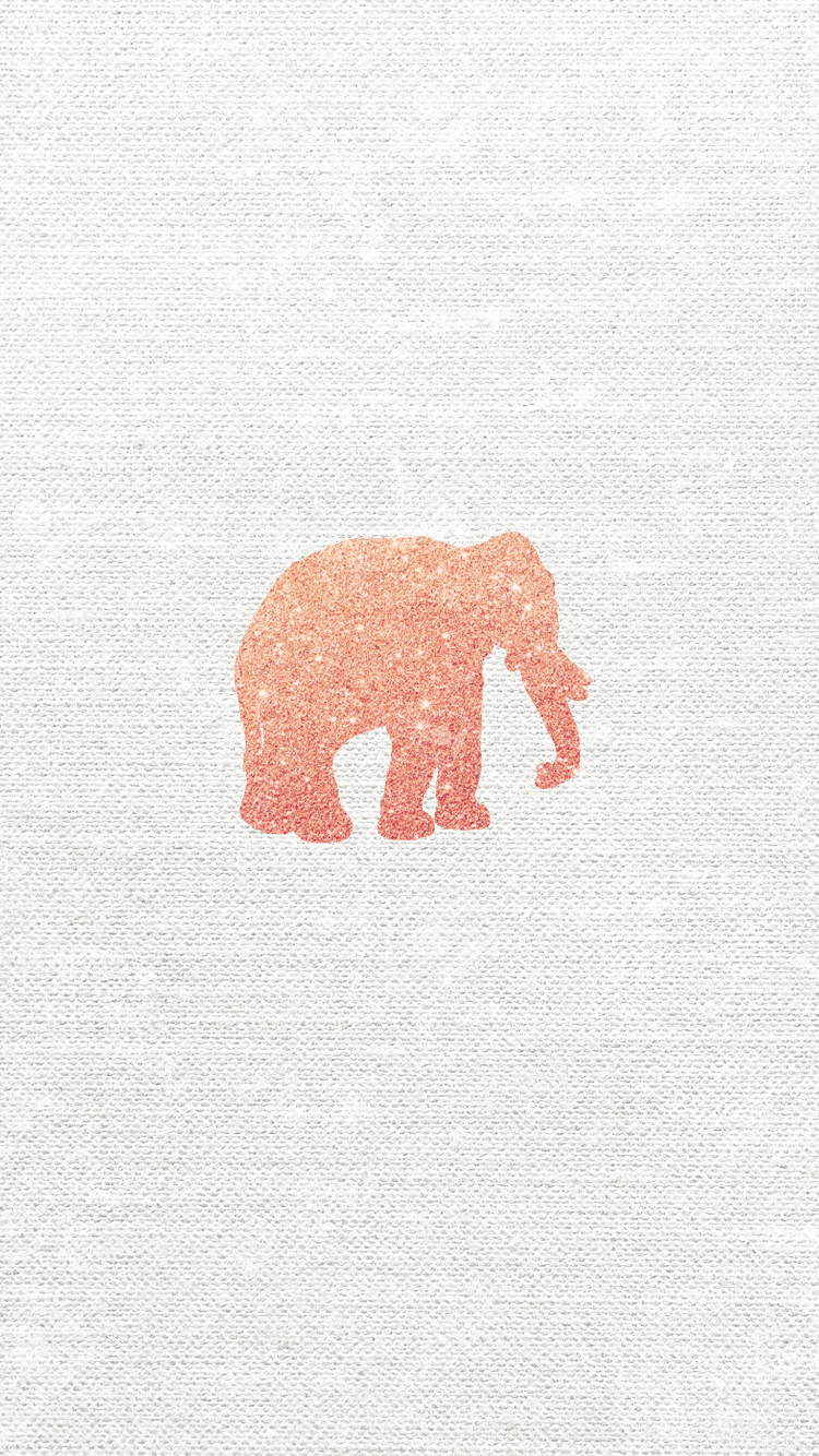 rose gold iphone wallpaper,elephant,elephants and mammoths,pink,bear,grizzly bear