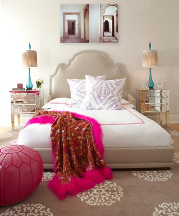 ベッドルームのためのガーリー壁紙,寝室,ベッド,家具,ベッドシーツ,ピンク