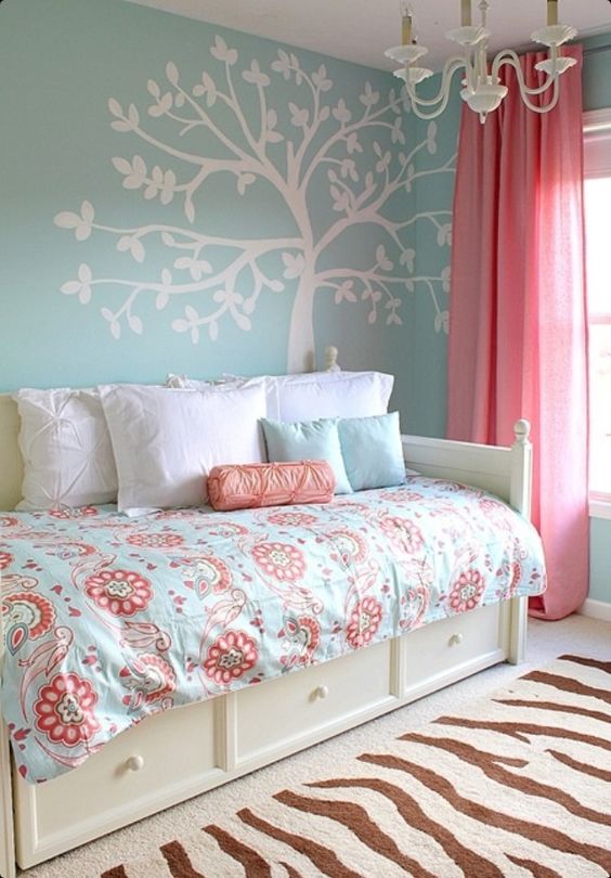 ベッドルームのためのガーリー壁紙,ベッド,家具,寝室,ルーム,ピンク