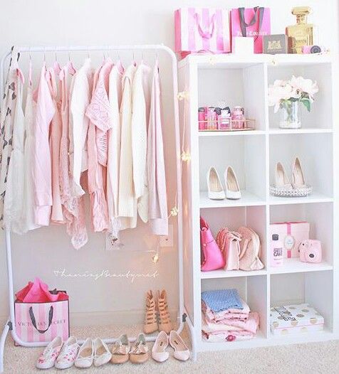 girly wallpapers for bedrooms,shelf,pink,room,furniture,clothes hanger