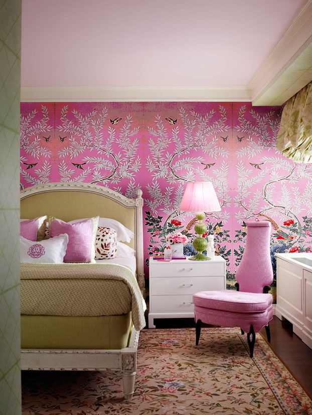 girly wallpapers for bedrooms,pink,room,interior design,wall,wallpaper