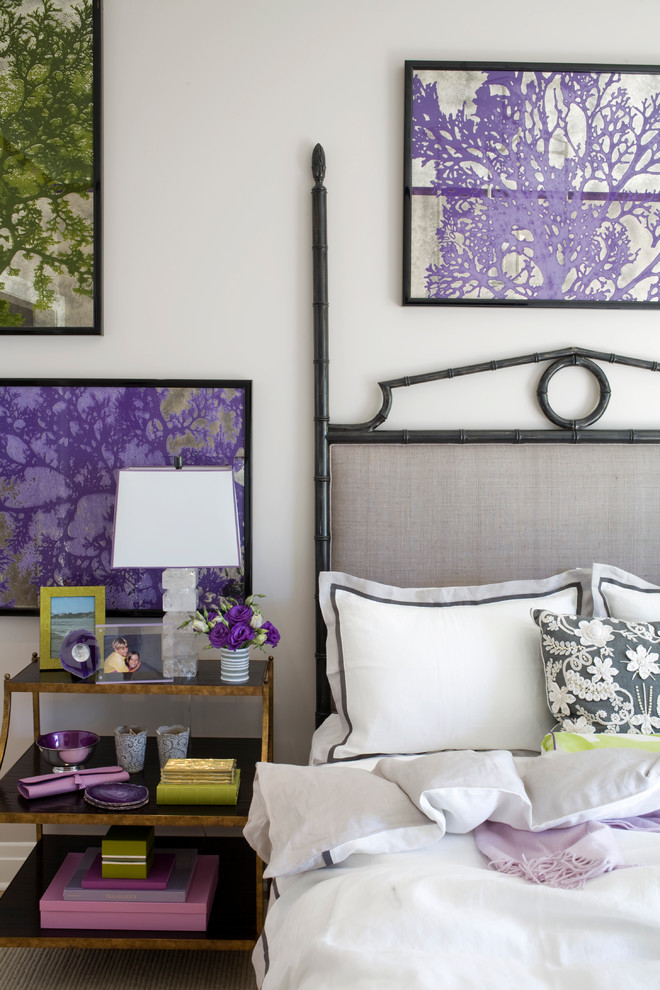 ベッドルームのためのガーリー壁紙,紫の,寝室,ルーム,家具,バイオレット