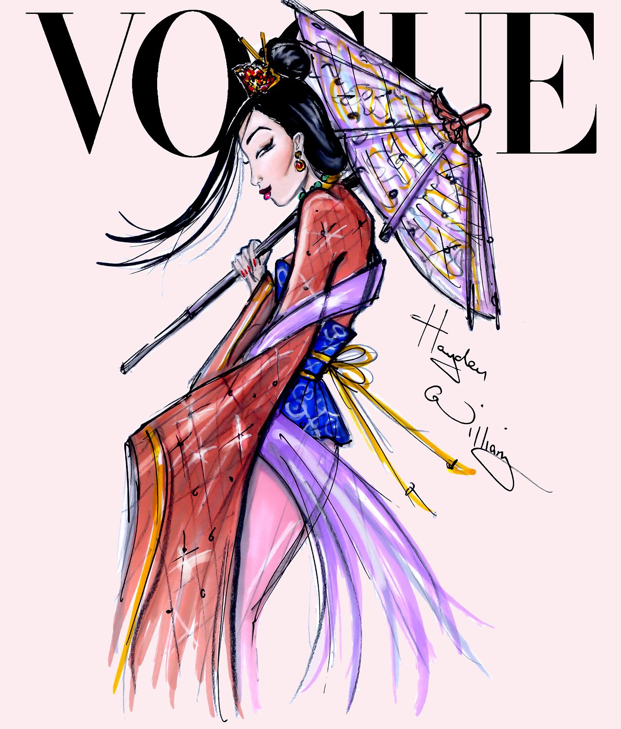 vogue wallpaper,fashion illustration,cartoon,illustration,costume design,anime