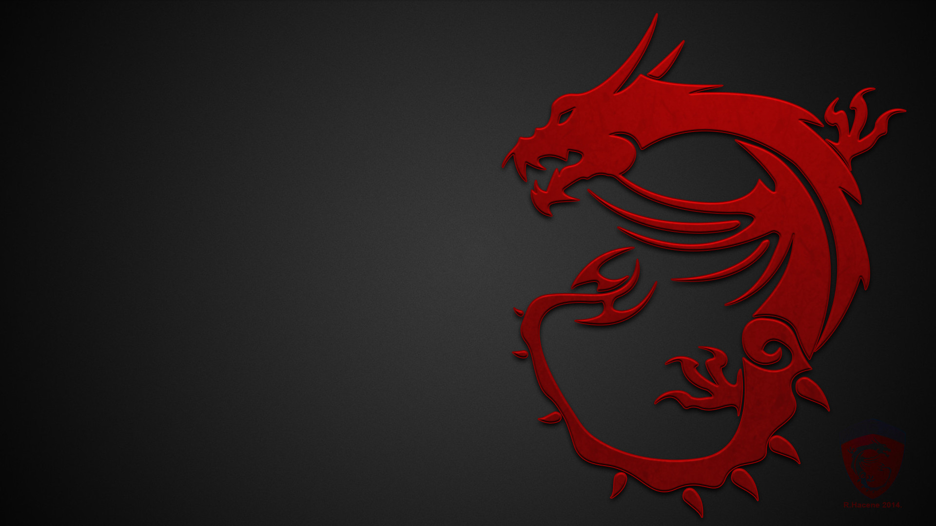 msi wallpaper 4k,red,fictional character,illustration,dragon,font