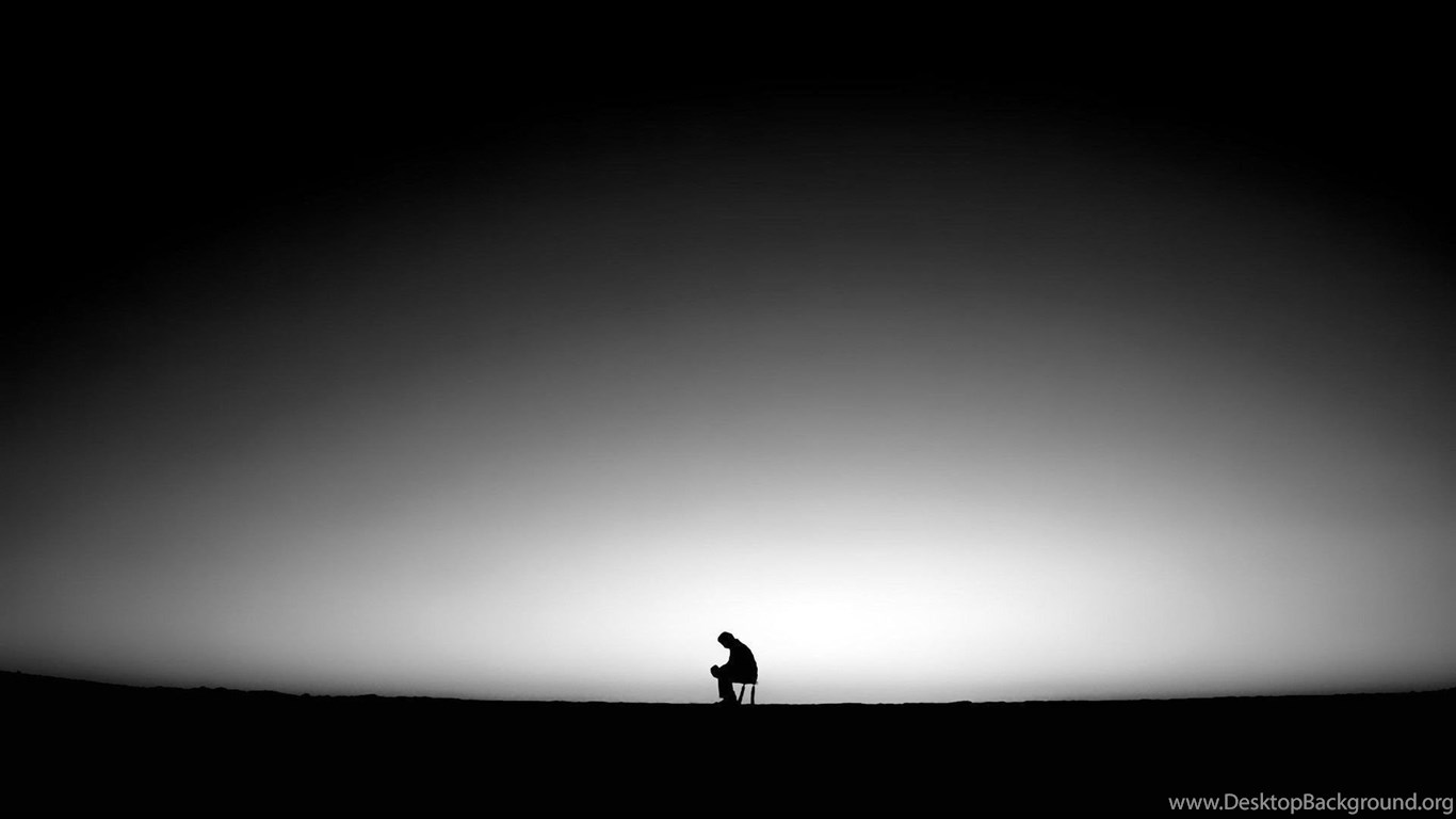 sad alone boy hd wallpapers,sky,people in nature,black,white,photograph