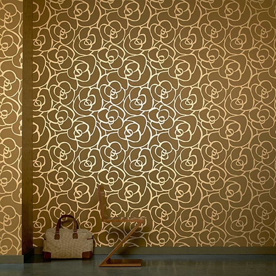 メタリックゴールドの壁紙,壁,壁紙,パターン,設計,インテリア・デザイン