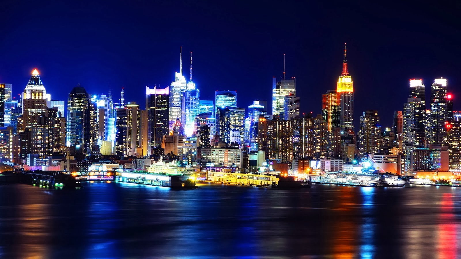 new york city fond d'écran hd,ville,paysage urbain,zone métropolitaine,horizon,nuit