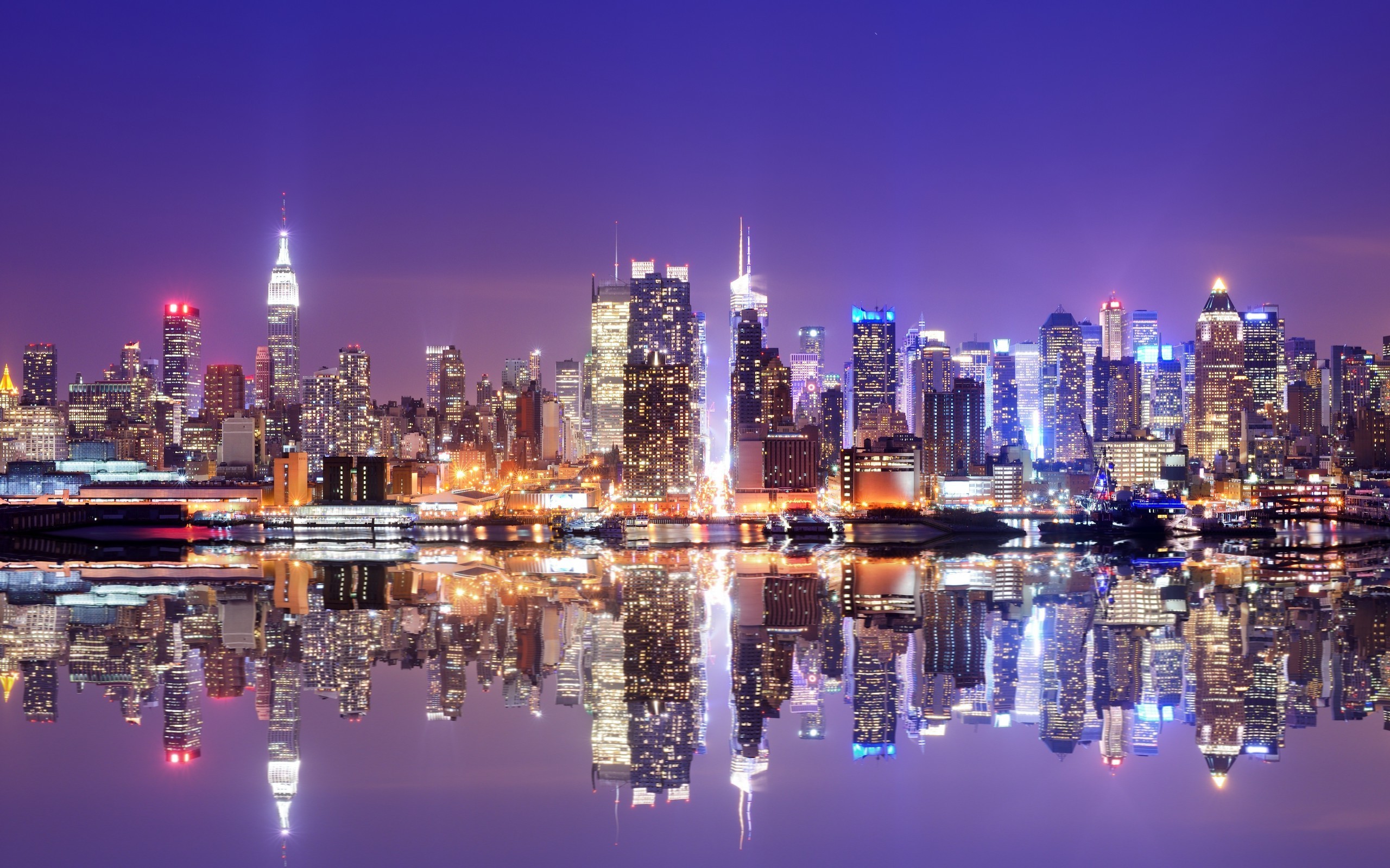 new york city fond d'écran hd,paysage urbain,ville,zone métropolitaine,horizon,réflexion