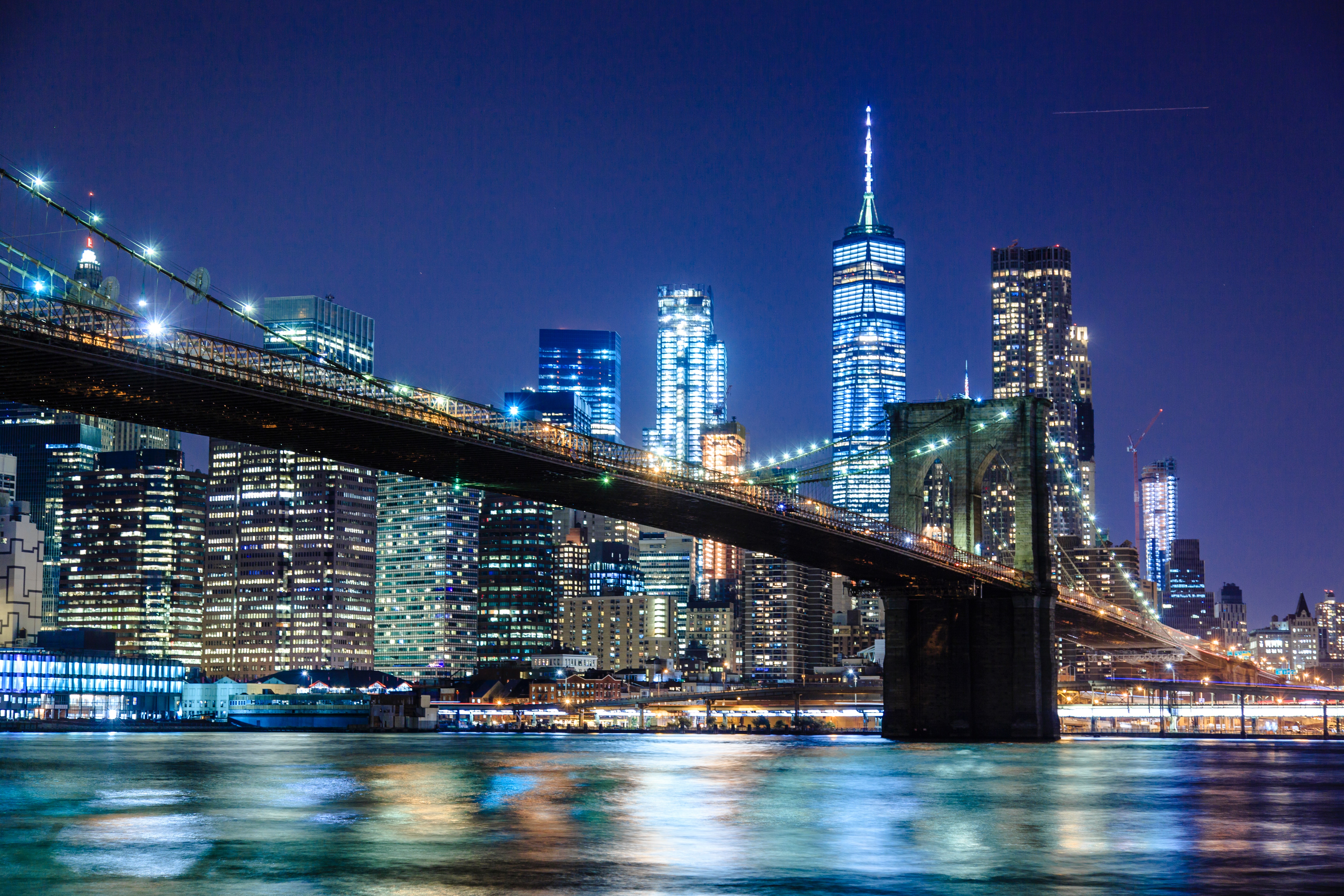 new york city fond d'écran hd,paysage urbain,ville,zone métropolitaine,horizon,nuit