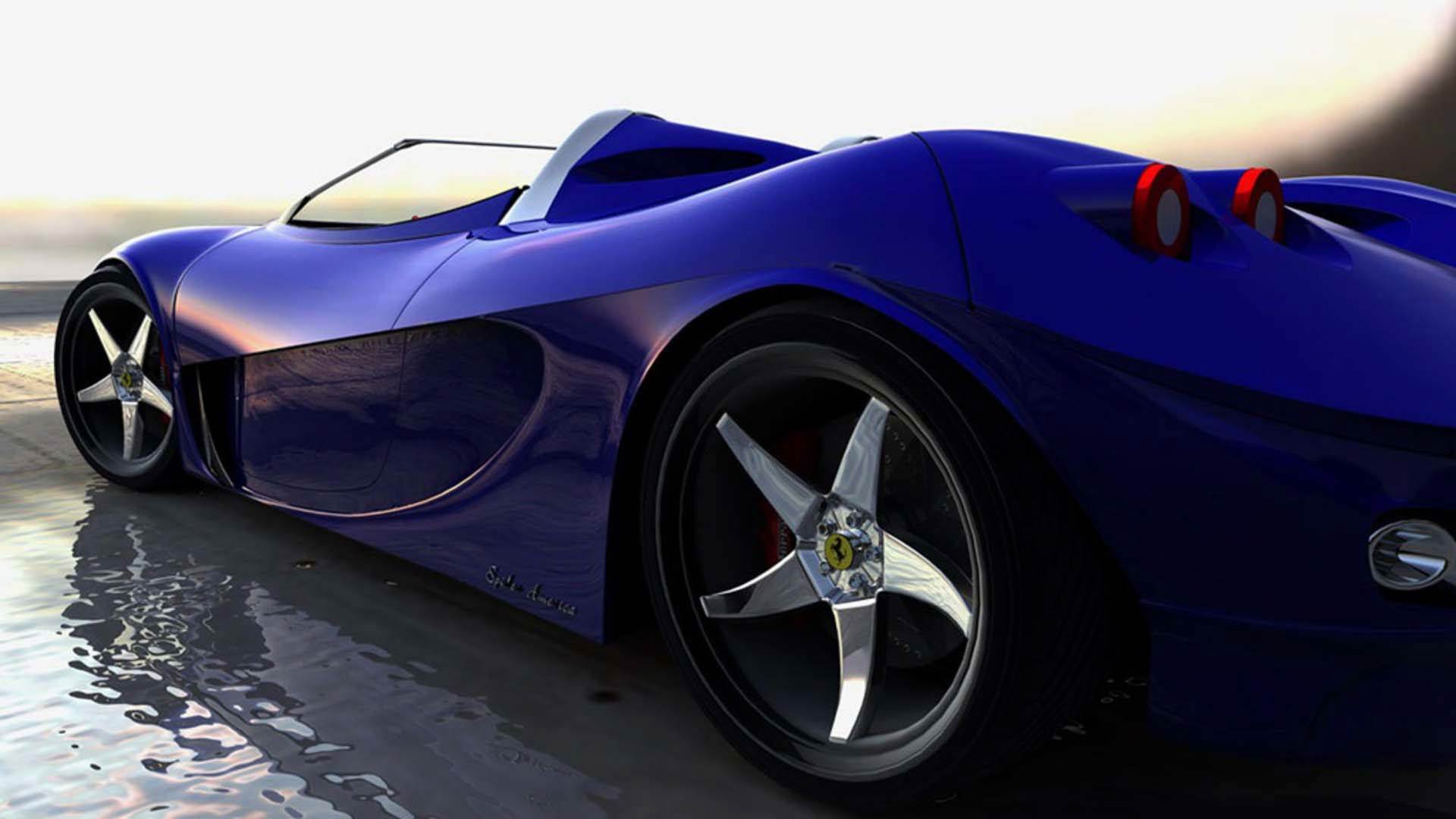 フェラーリの車の壁紙,陸上車両,車両,車,スーパーカー,青い