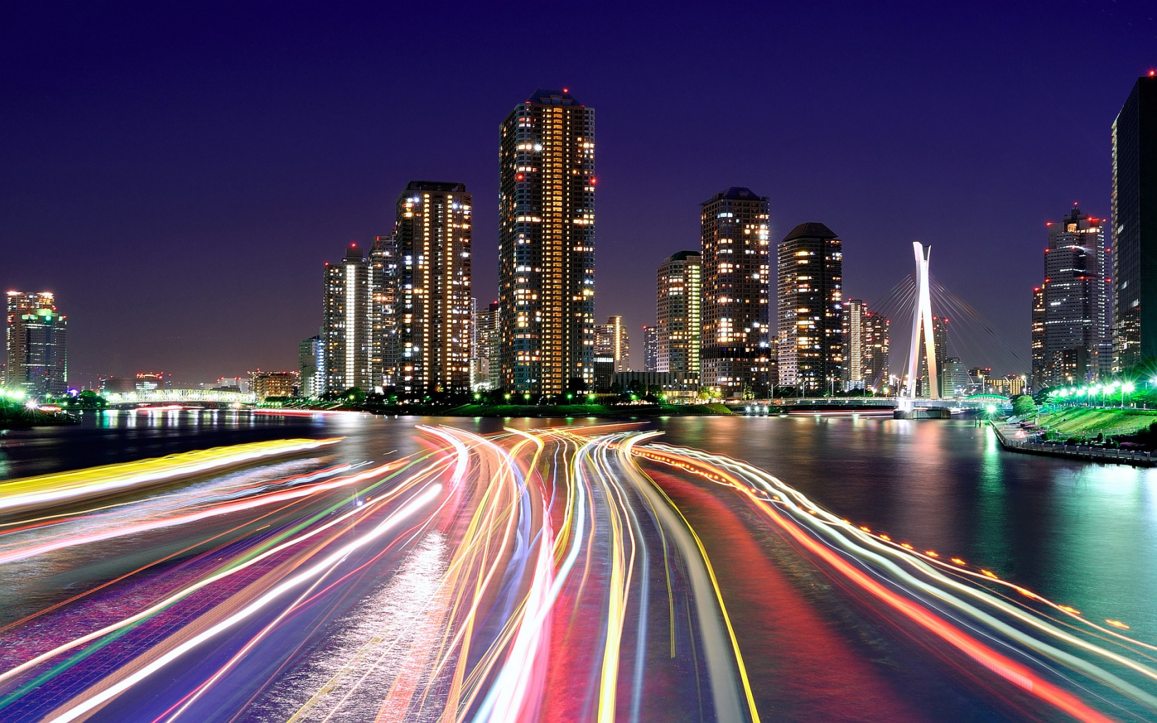 luces de la ciudad fondo de pantalla,área metropolitana,paisaje urbano,ciudad,área urbana,noche