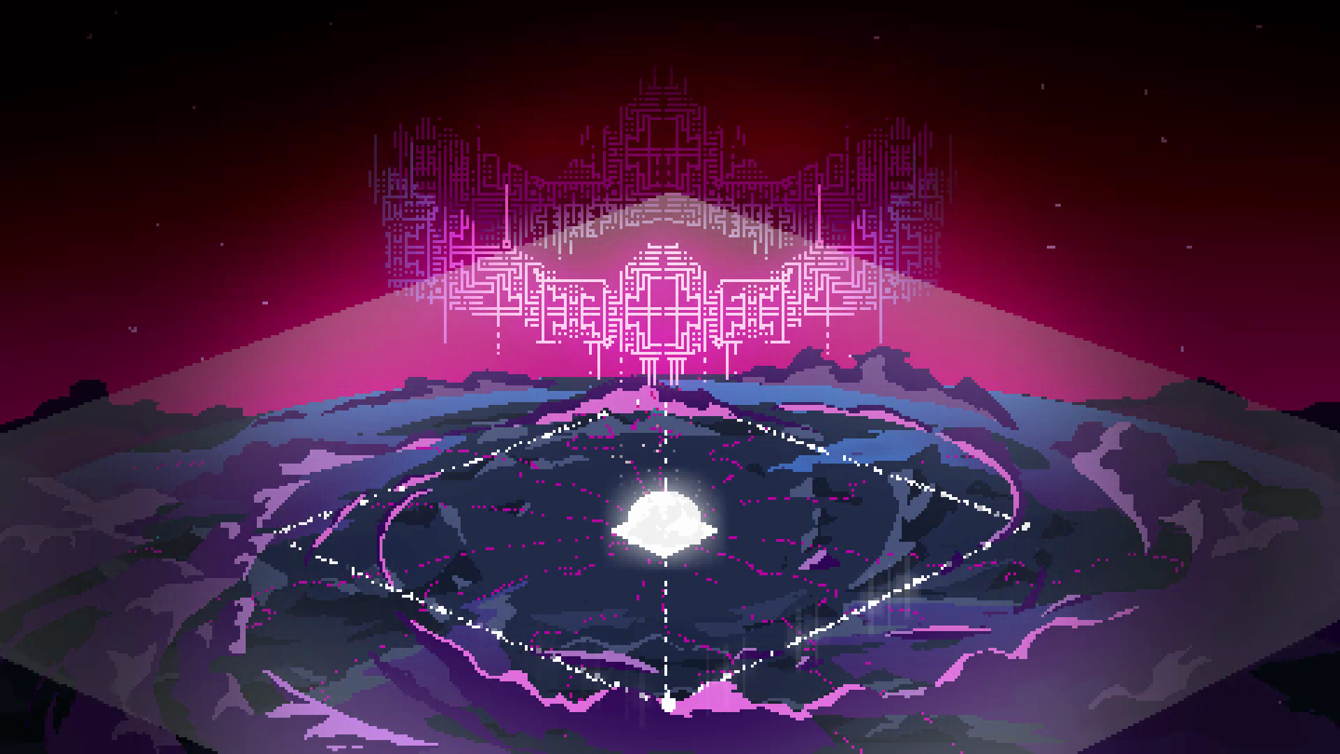 fond d'écran hyper light drifter,violet,violet,conception graphique,art fractal,l'eau