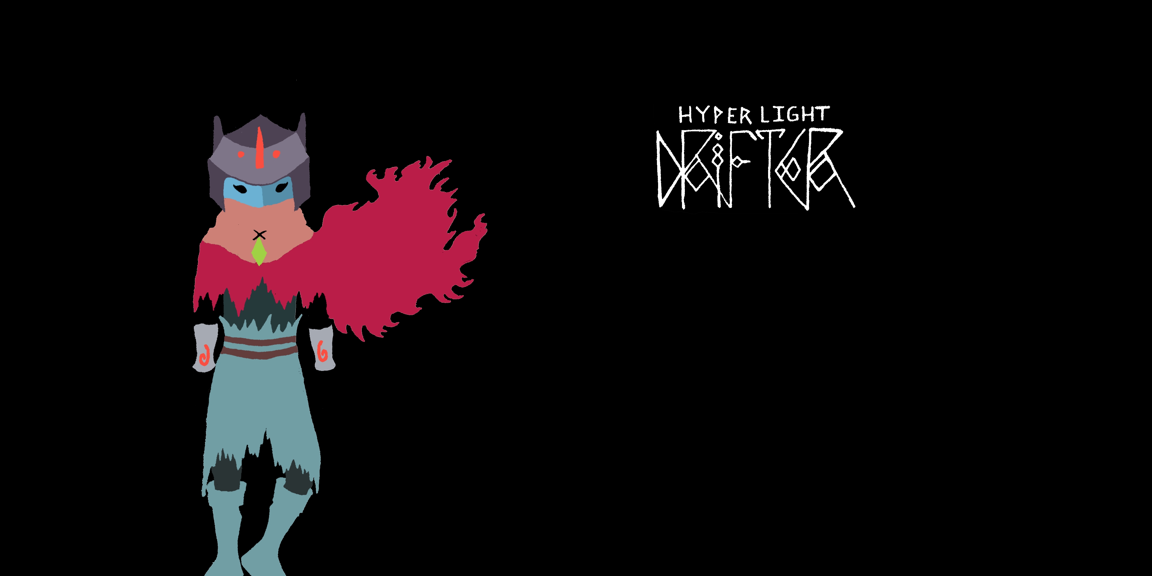 hyper light drifter wallpaper,cartoon,graphic design,text,fictional character,animation