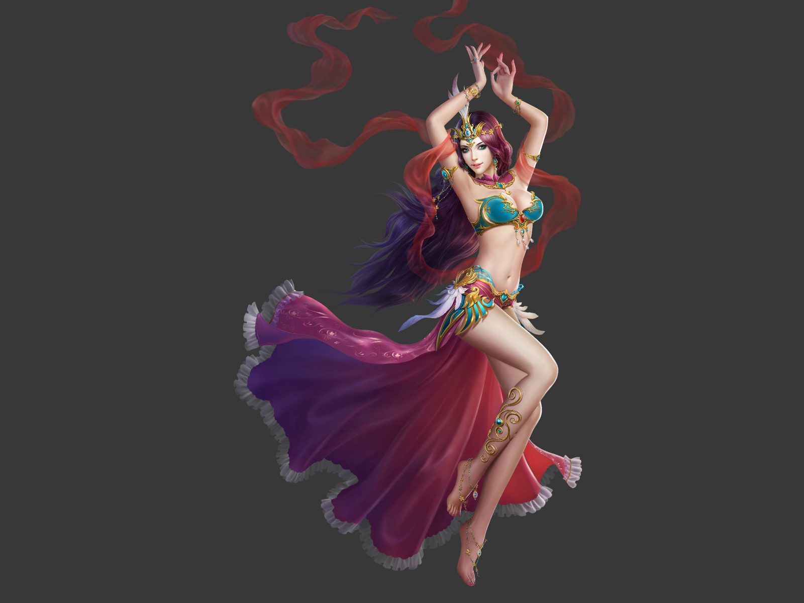 beautiful girl hd wallpapers for mobile,pink,dancer,belly dance,dance,cg artwork