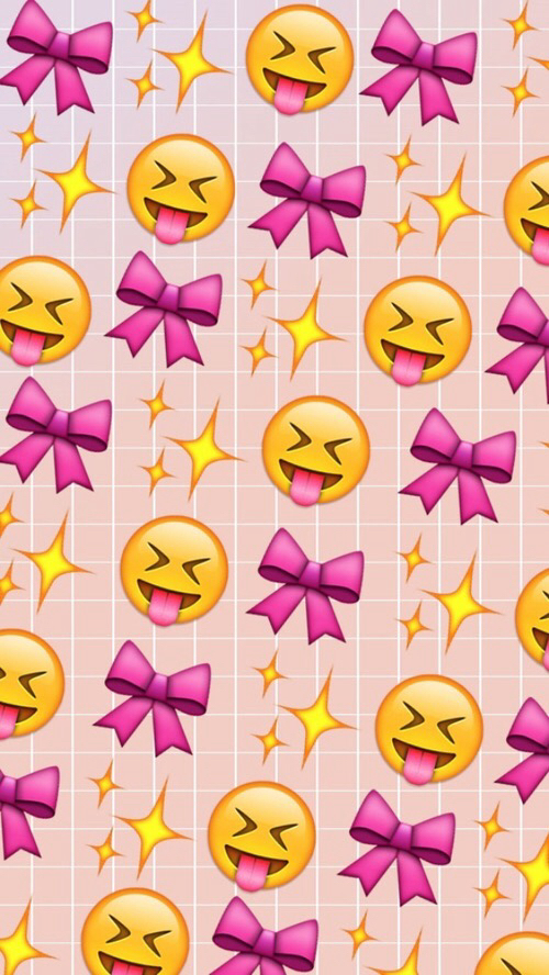 emoji wallpaper for iphone,emoticon,yellow,pink,smiley,pattern