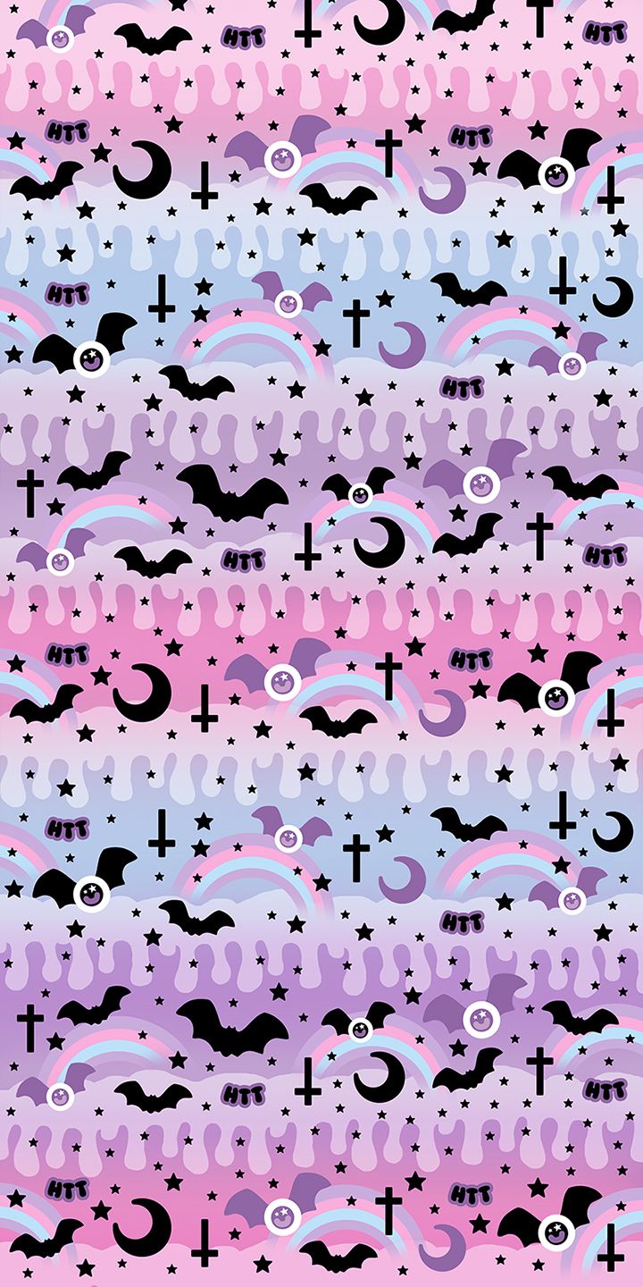 pastel goth wallpaper,pink,pattern,purple,design,font