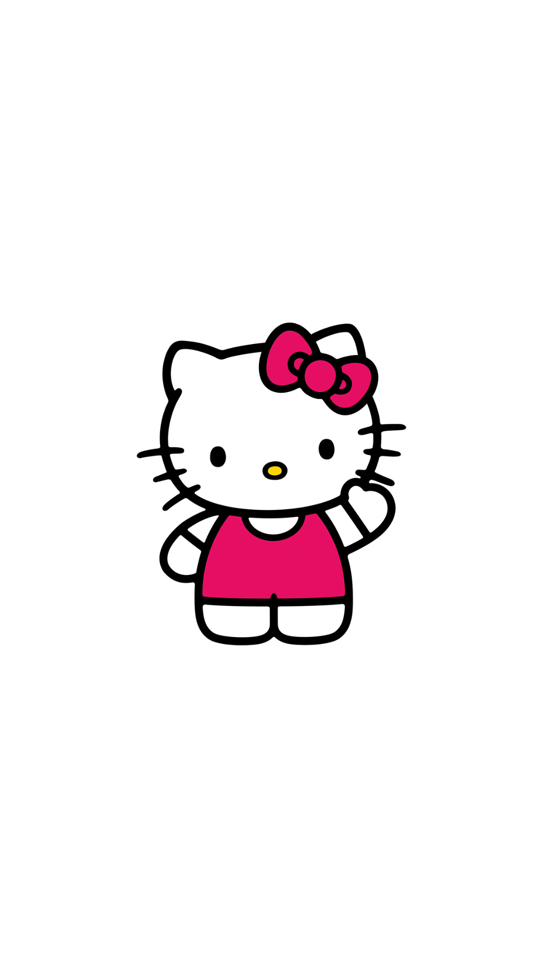 hello kitty wallpaper hd,pink,white,cartoon,line,magenta