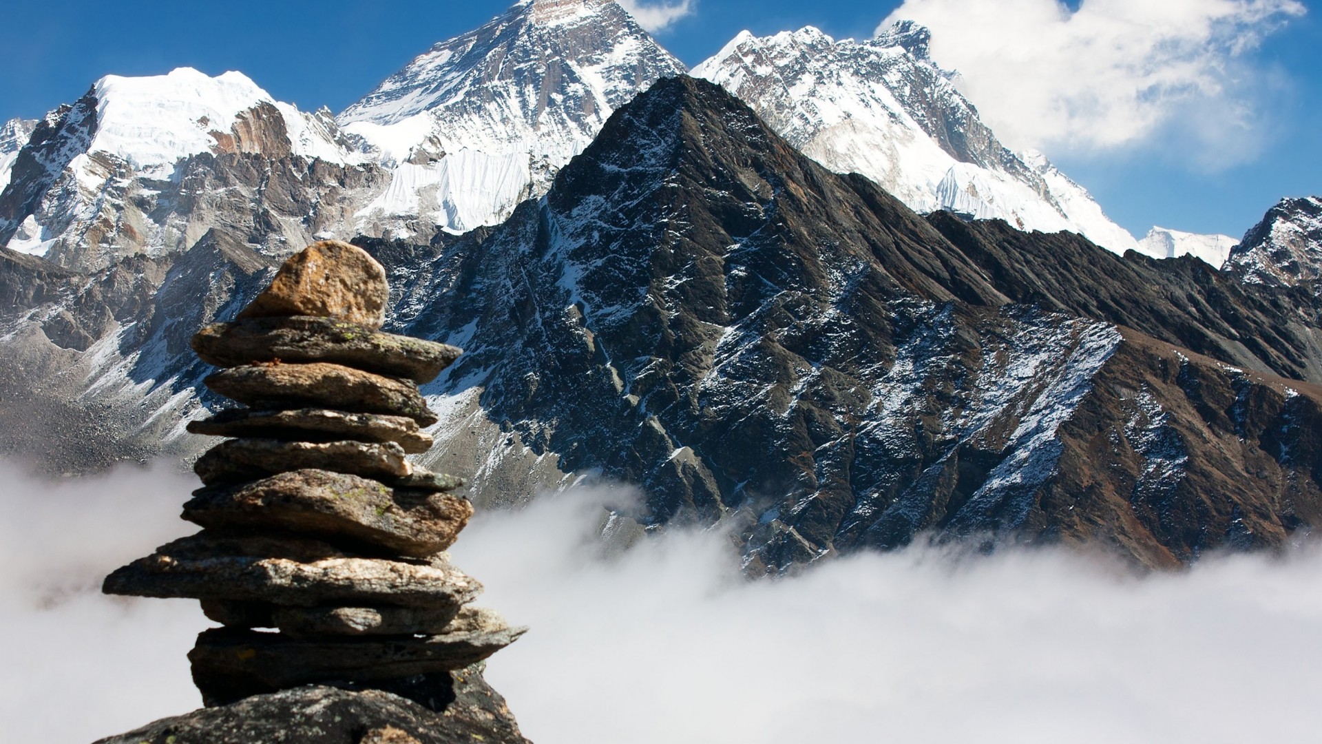 네팔 벽지,산,산맥,자연 경관,산등성이,알프스 산맥