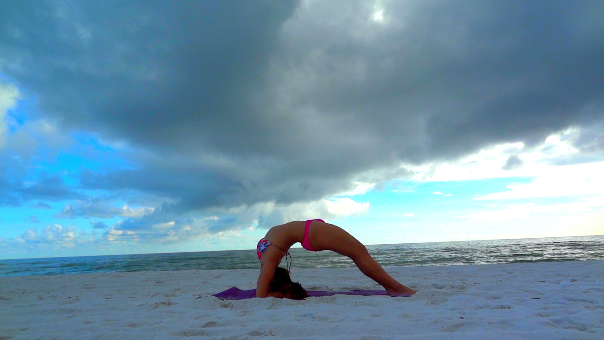 fond d'écran de yoga,forme physique,ciel,yoga,mer,vacances