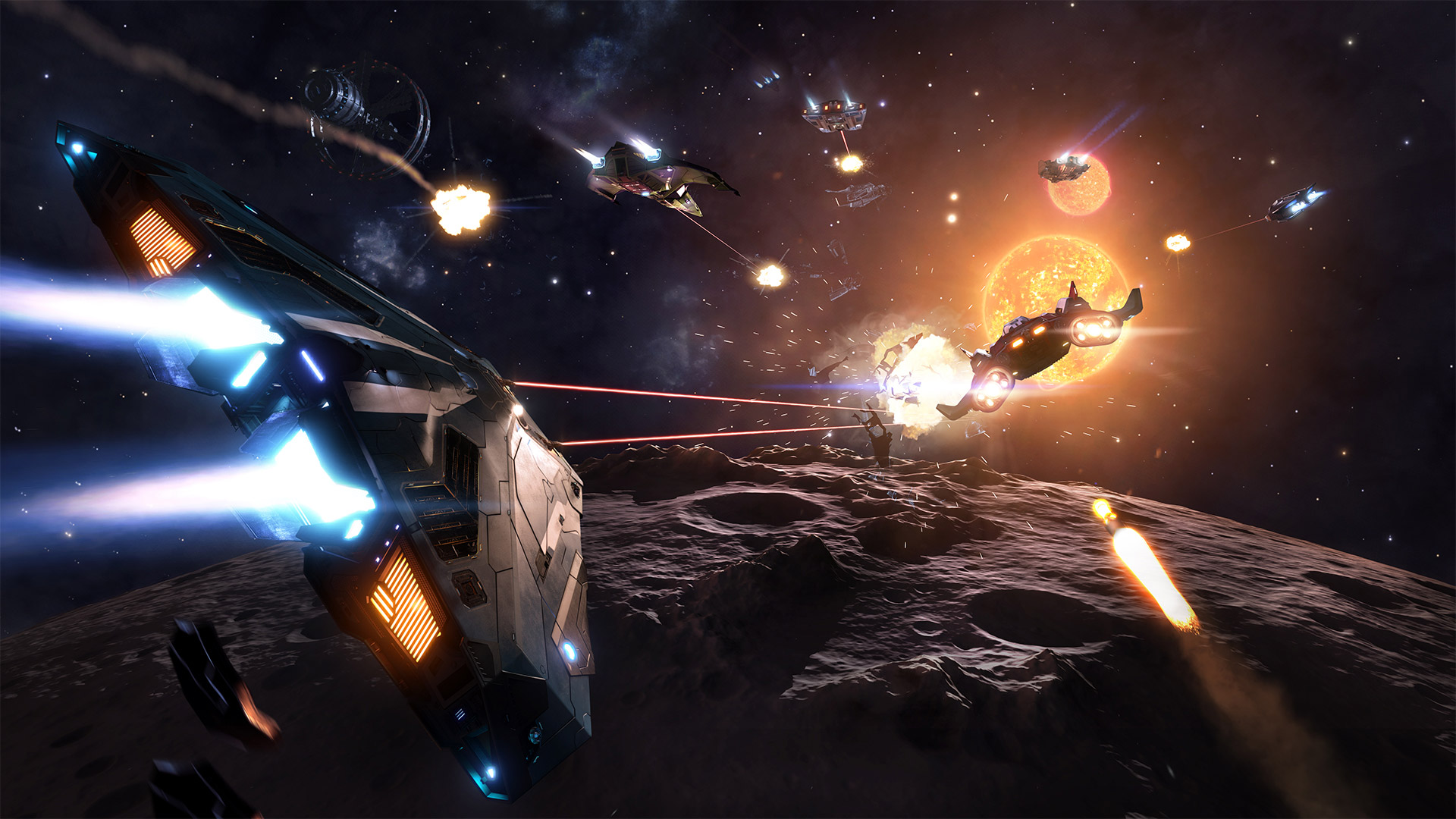 elite dangerous wallpaper,space,screenshot,fictional character,vehicle,pc game