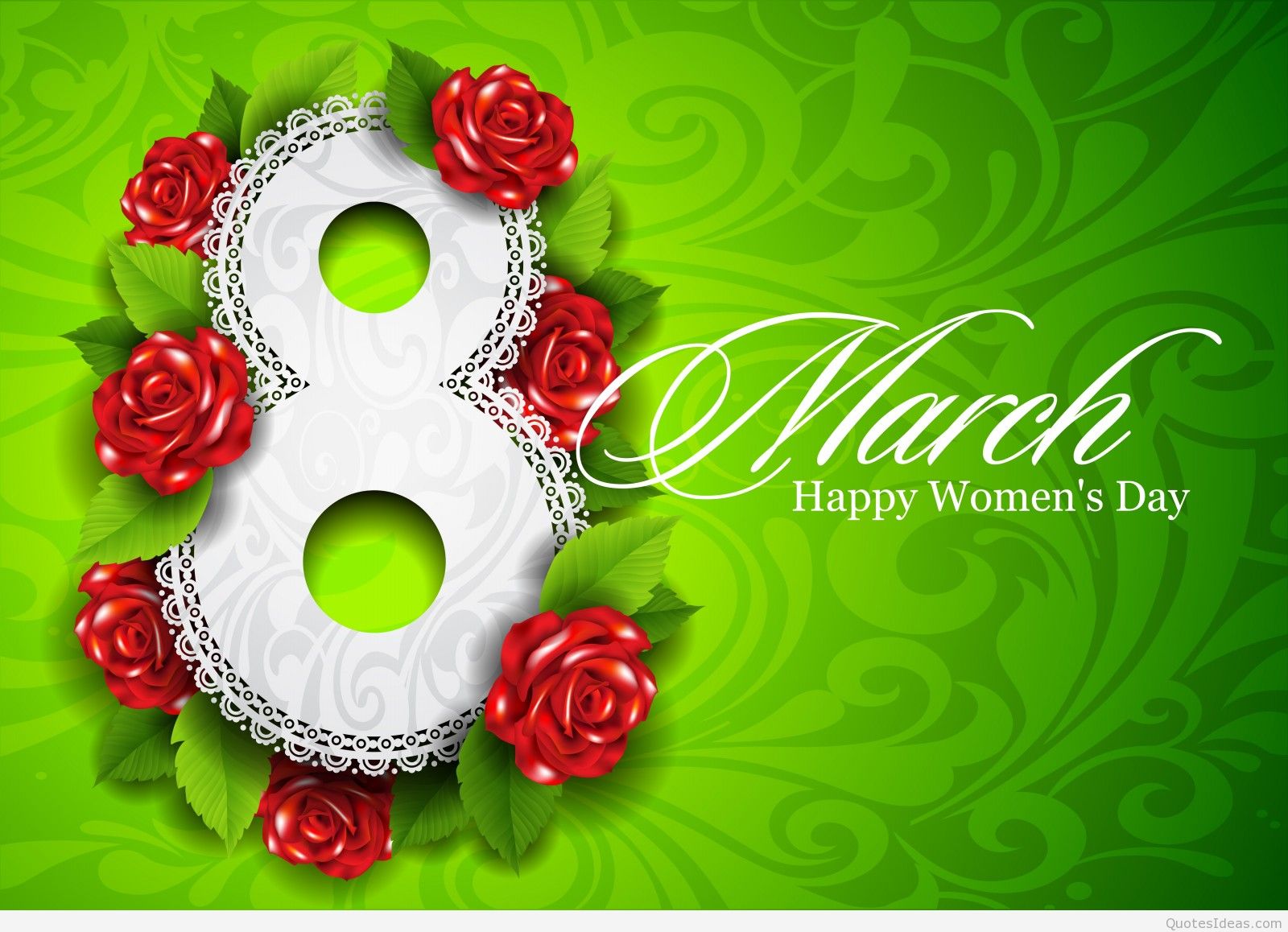 women's day wallpaper,green,red,font,greeting card,flower