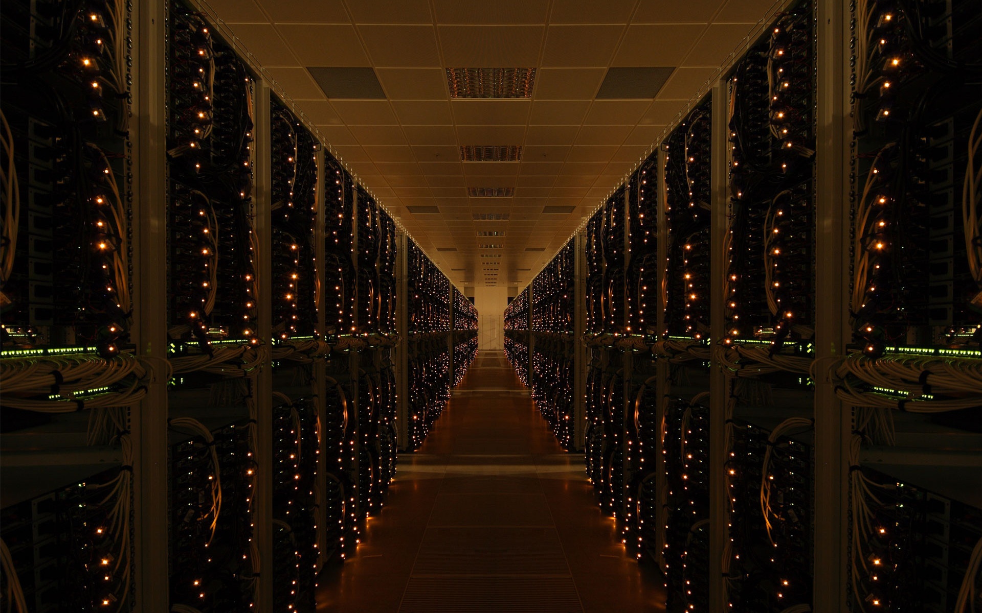 server wallpaper,symmetry,light,night,water,aisle