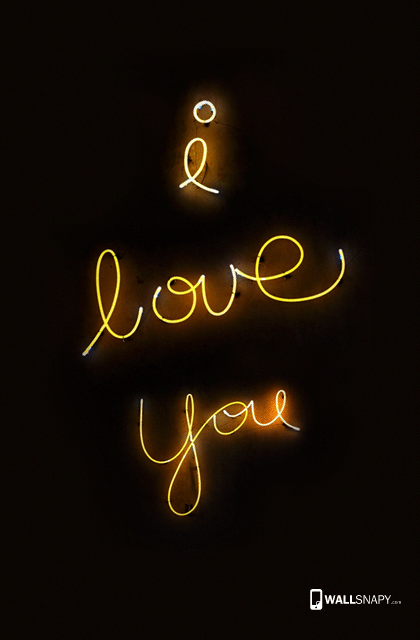 i love you wallpaper hd for mobile,text,font,light,darkness,neon