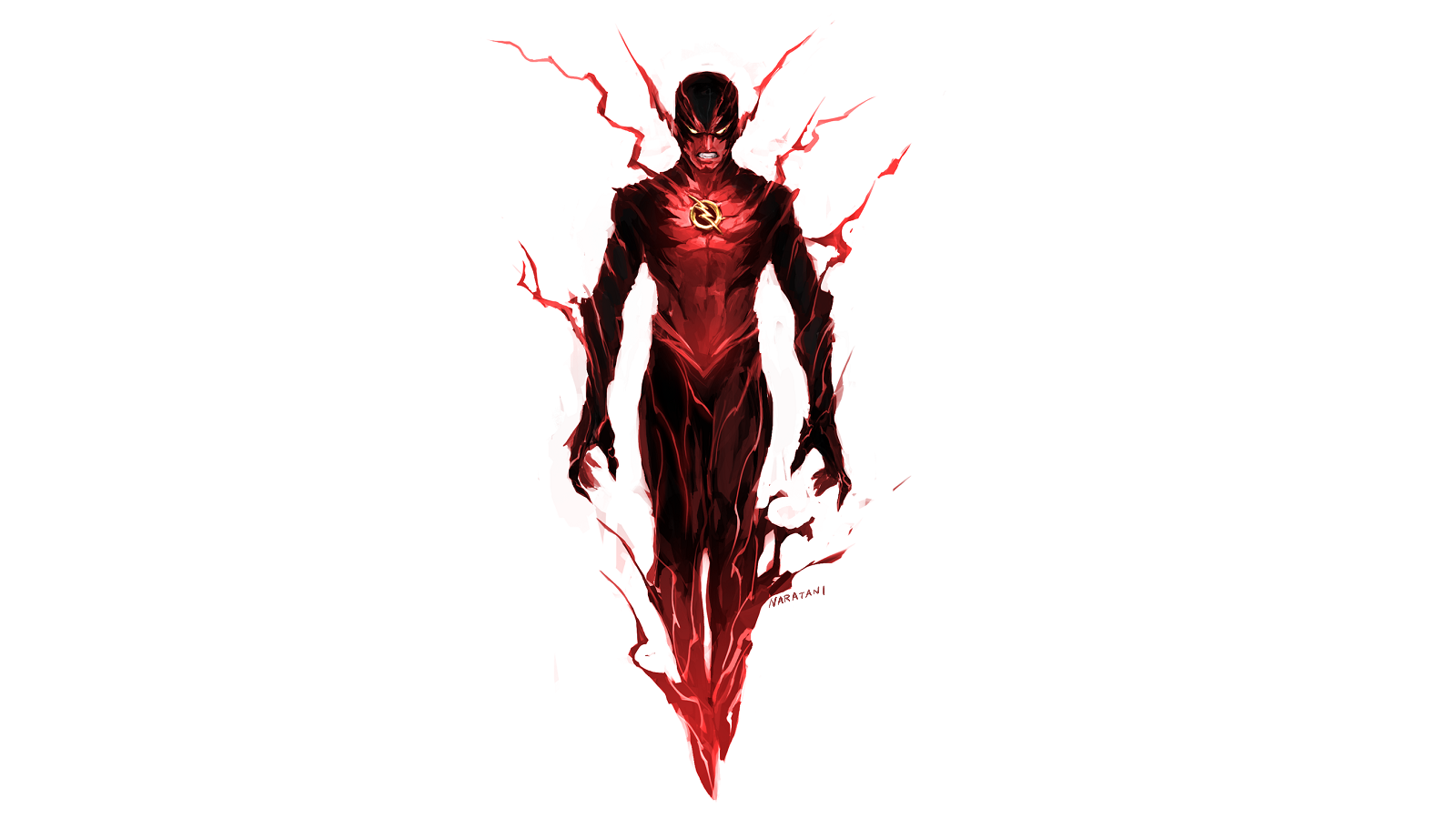 reverse flash wallpaper,fictional character,superhero,illustration,cg artwork,demon