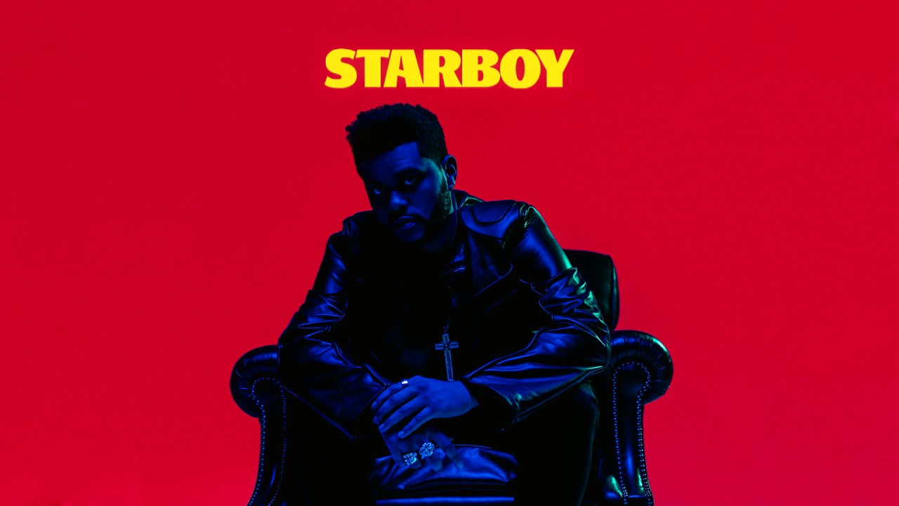 fondo de pantalla de starboy,rojo,sentado,portada del álbum