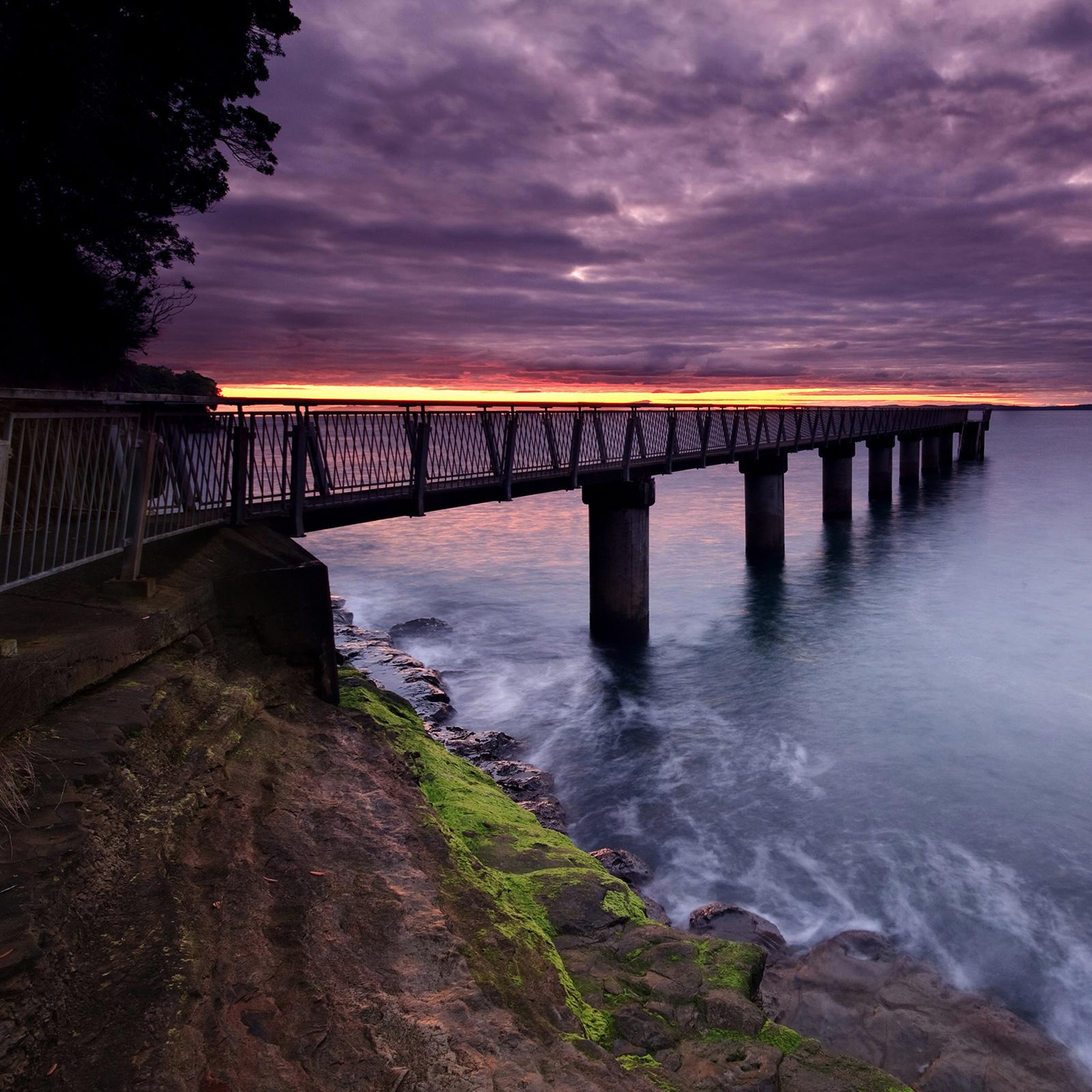 retina display tapeten,wasser,himmel,natur,seebrücke,meer