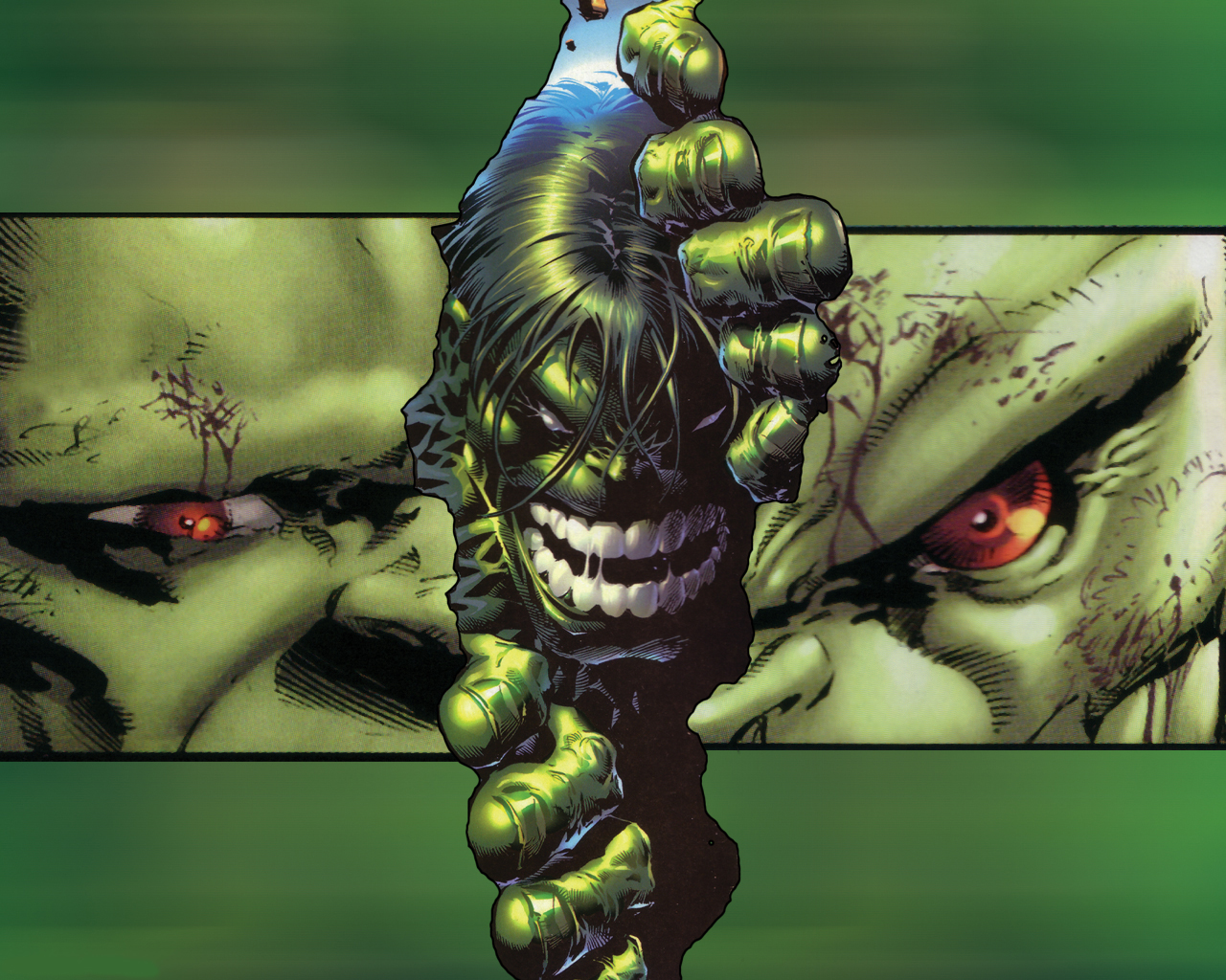 hulk 3d wallpaper,fictional character,demon,illustration,cg artwork,fiction