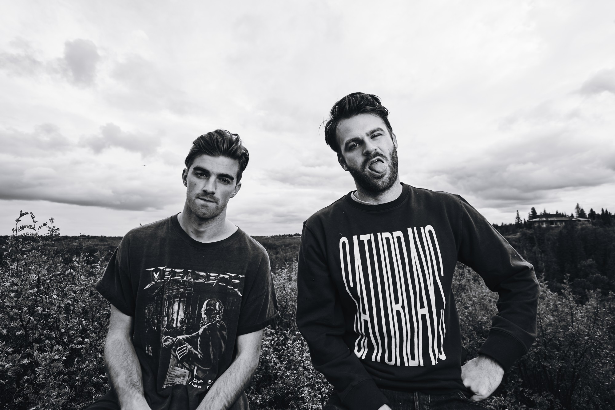 the chainsmokers wallpaper,people,black and white,photography,monochrome,friendship