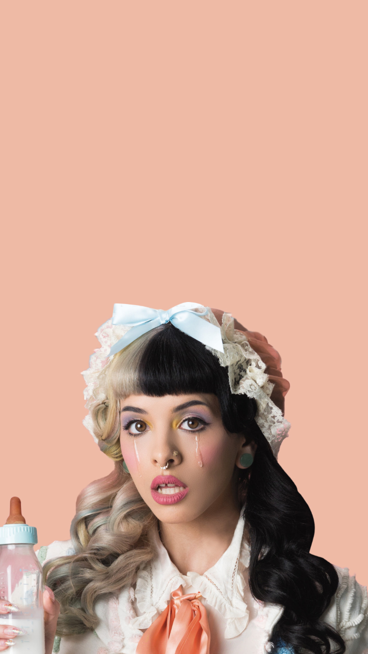 melanie martinez wallpaper,hair,hairstyle,headpiece,beauty,pink