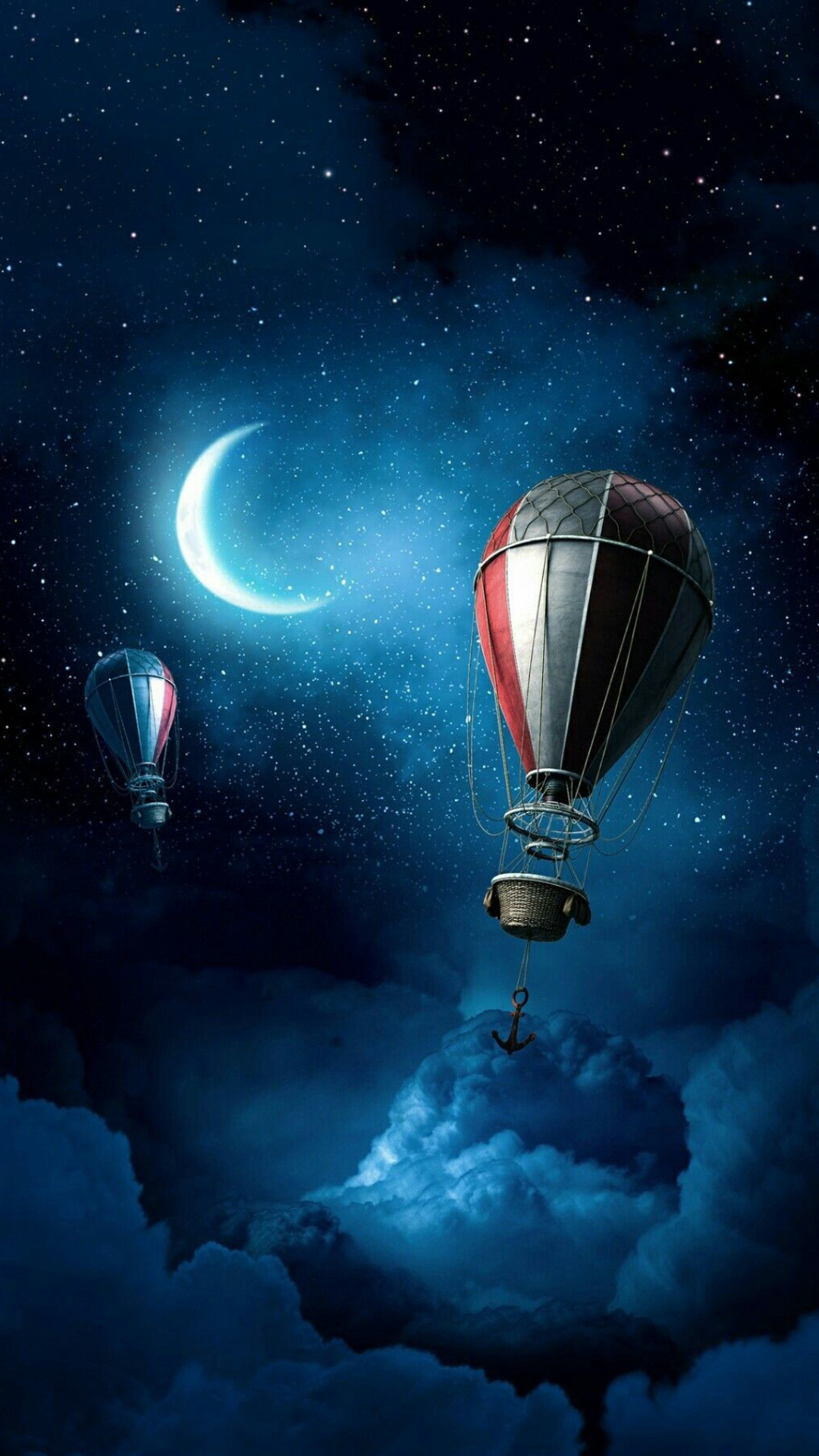 wallpaper whatsapp tumblr,sky,hot air balloon,light,atmosphere,vehicle